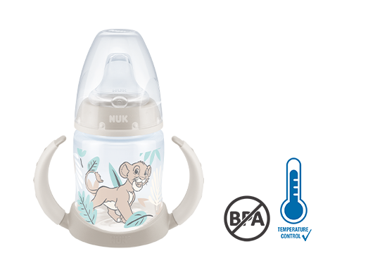 NUK First Choice Bevimpara Disney Il Re Leone con Temperature Control 150ml, senza BPA