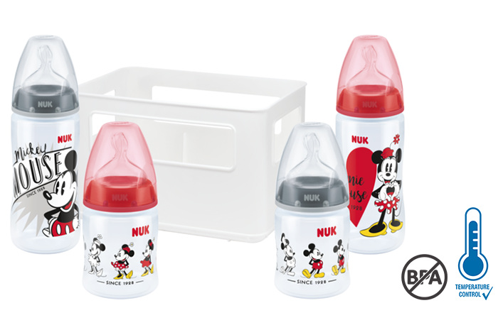 NUK Disney Mickey Mouse First Choice Plus Starter Set con Temperature Control