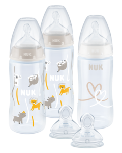NUK First Choice Plus 3 plus 2 Set (confezione da 3+2) con Temperature Control