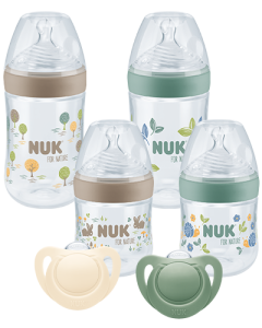 NUK Nature Sense Set di bottiglie di vetro