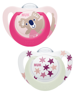 NUK Star Day & Night Succhietto in Silicone