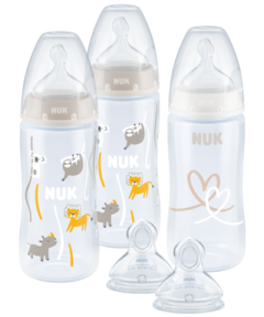 NUK First Choice Plus 3 plus 2 Set (confezione da 3+2) con Temperature Control