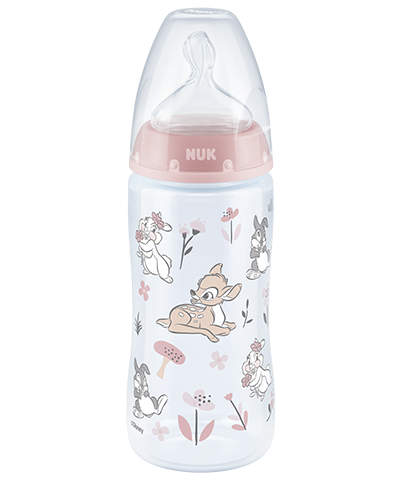 NUK Disney Bambi First Choice Plus Biberon con Temperature Control 300ml