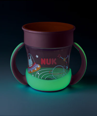 NUK Mini Magic Cup - REGALO! Bicchiere salvagoccia, 160 ml, turchese